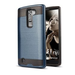LG Tribute 5 K7 Iron Shield Hybrid Case (Navy Blue)